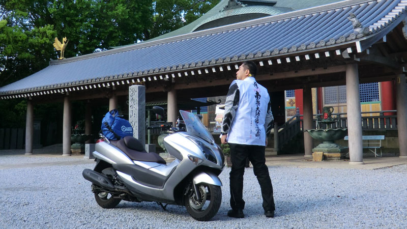 バイクでお遍路